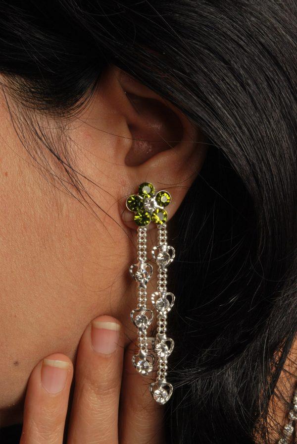 Boucles d'oreilles vertes